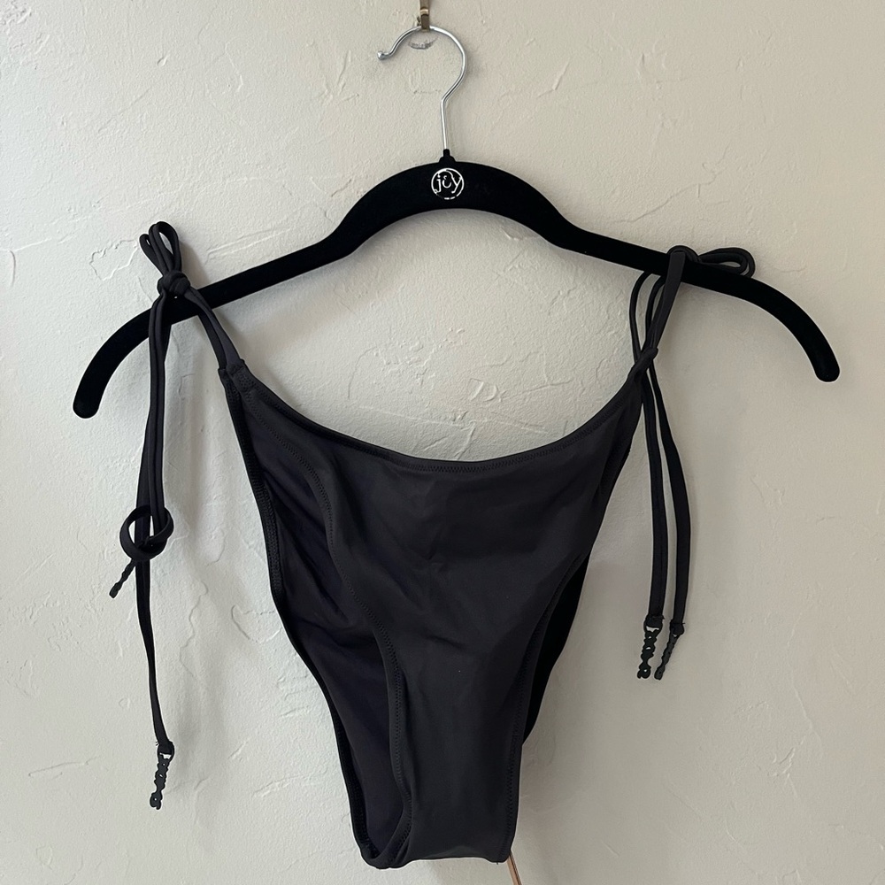 SKIMS Black Tie-Side Bikini Bottom